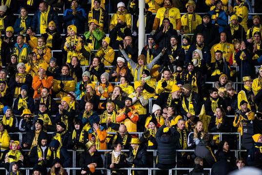 Spectators in the stands