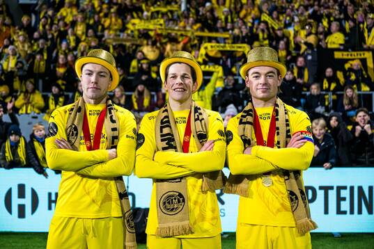 Fredrik Bjørkan, Sondre Brunstad Fet and Patrick Berg of