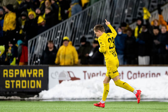 Jens Petter Hauge of Bodø/Glimt celebrates