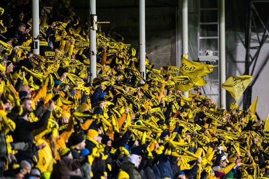 Spectators in the stands