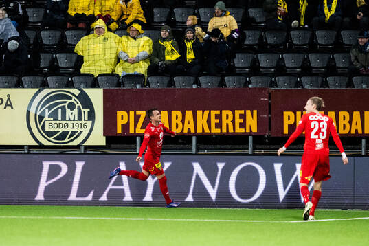 Jan Eric Anton Larsson of Lillestrøm celebrates