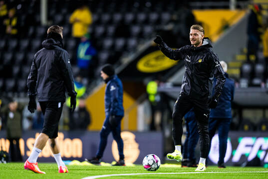 Kasper Høgh of Bodø/Glimt warms up