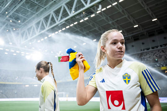 Hanna Lundkvist of the Swedish women's national football