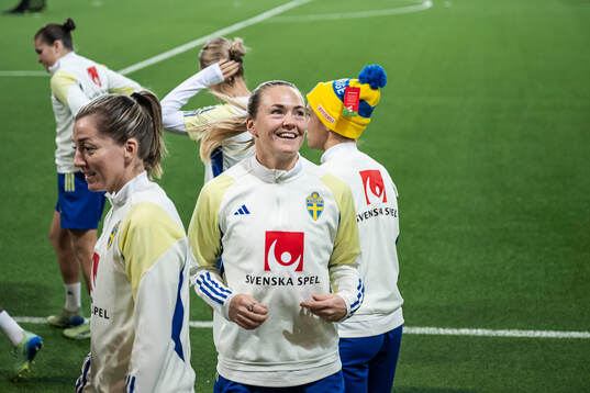 Linda Sembrant and Magdalena Eriksson of the Swedish