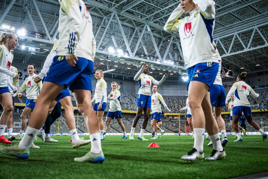 Evelyn Ijeh of the Swedish women's national football team