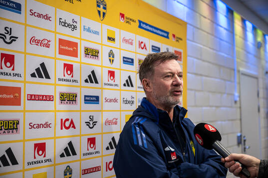 Head coach Peter Gerhardsson of the Swedish women's