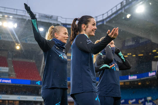 Guro Bergsvand and Tuva Hansen of the Norwegian women's