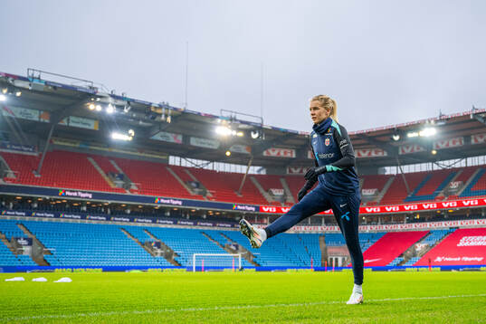 Ada Hegerberg of the Norwegian women's national football