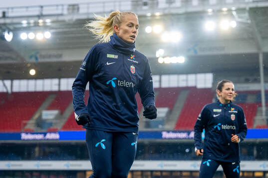 Guro Bergsvand of the Norwegian women's national football