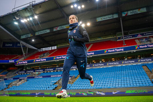 Guro Reiten of the Norwegian women's national football team