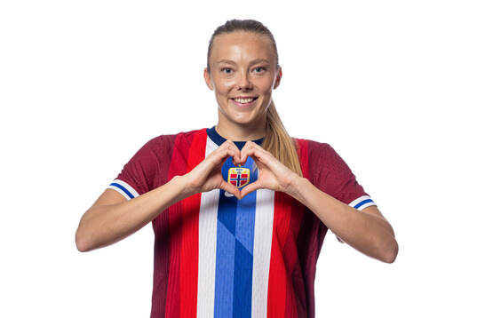 Synne Sofie Kinden Jensen of the Norwegian women's national