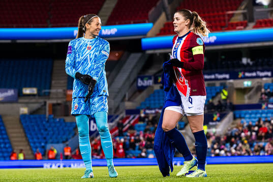 Cecilie Hauståker Fiskerstrand and Maren Mjelde of Norway
