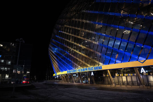 Exterior view of Tele2 Arena