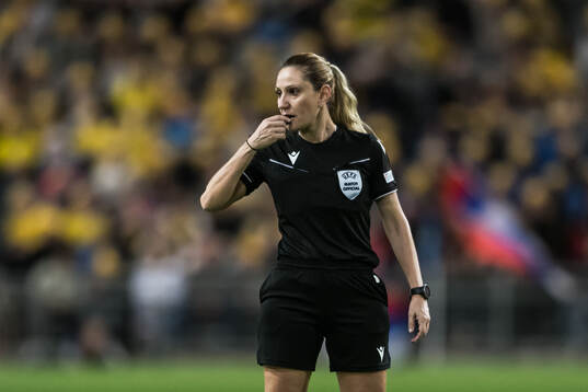 Referee Eleni Antoniou