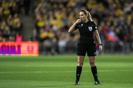 Referee Eleni Antoniou