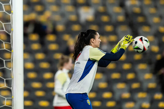 Goalkeeper Zecira Musovic of Sweden
