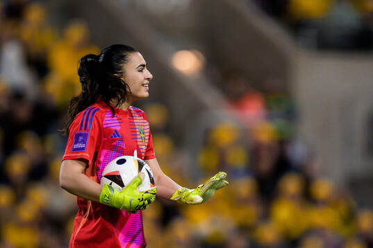 Goalkeeper Zecira Musovic of Sweden