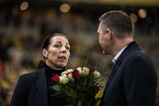 General secretary Andrea Möllerberg and Head of football