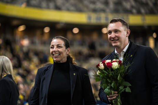 General secretary Andrea Möllerberg and Head of football