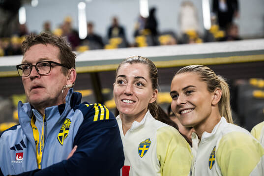 Linda Sembrant and Amanda Nildén of Sweden
