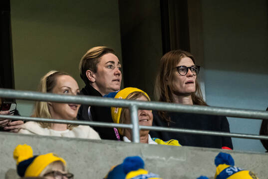 Therese Sjögran in the stands