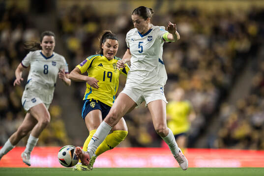 Johanna Rytting Kaneryd of Sweden and Violeta Slovic of