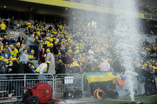 A water leak