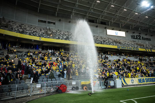 A water leak