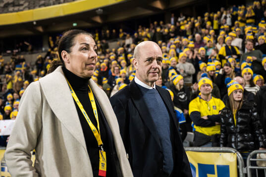 General secretary Andrea Möllerberg, Fredrik Reinfeldt,