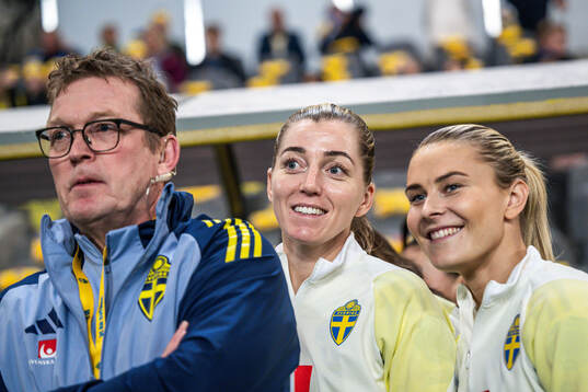 Linda Sembrant and Amanda Nildén of Sweden