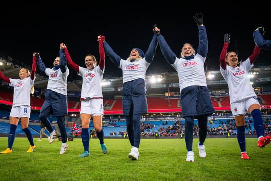 Karina Sævik, Marthine Østenstad, Ada Hegerberg, Guro