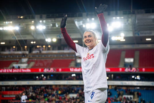 Vilde Bøe Risa of Norway celebrates