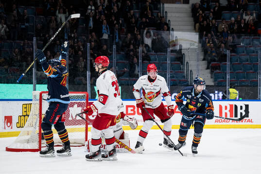 Djurgårdens Marcus Krüger jublar