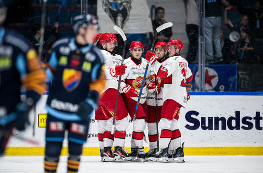 Almtunas Elliot Ekmark jublar