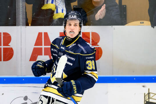 HV71s Jamiro Reber jublar
