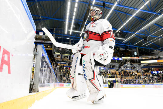 Malmö Redhawks målvakt Daniel Marmenlind deppar