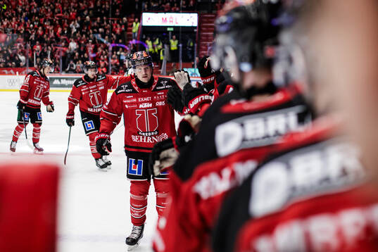 Örebros Patrik Karlkvist jublar