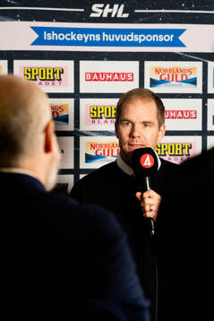 Färjestads tränare Thomas Mitell