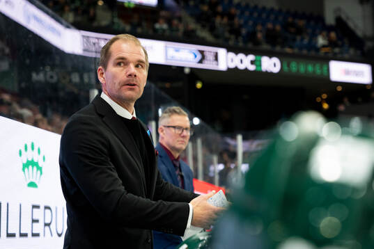 Färjestads tränare Thomas Mitell