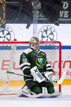Färjestads målvakt Damian Clara