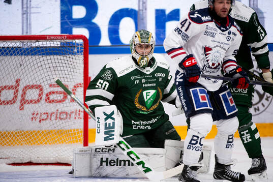 Färjestads målvakt Damian Clara