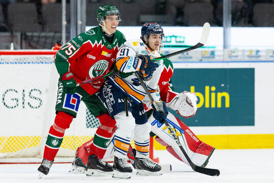 Frölundas David Edstrom och Växjös Felix Robert