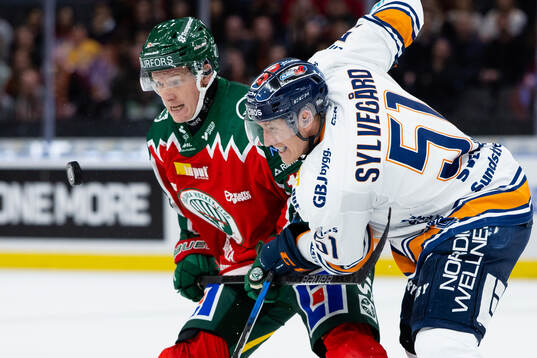 Frölundas Gustav Rydahl och Växjös Emil Sylvegård