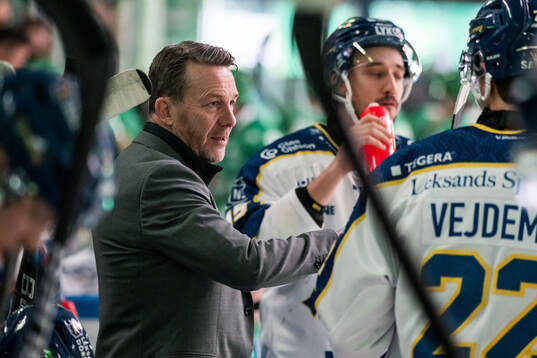 Leksands tränare Charles Berglund