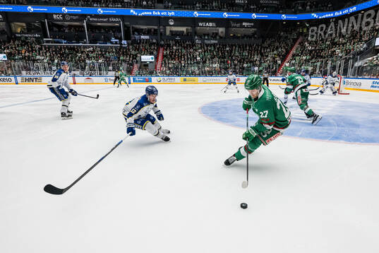 Leksands Kalle Östman och Rögles Linus Sjödin