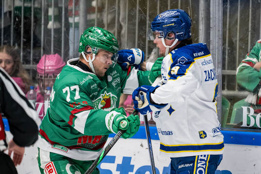Rögles Jesper Pettersson och Leksands Patrik Zackrisson