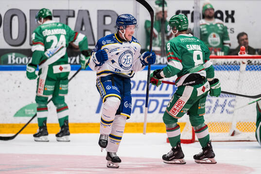 Leksands Kalle Östman jublar