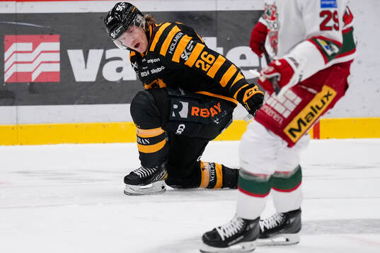 Skellefteås Anton Heikkinen jublar
