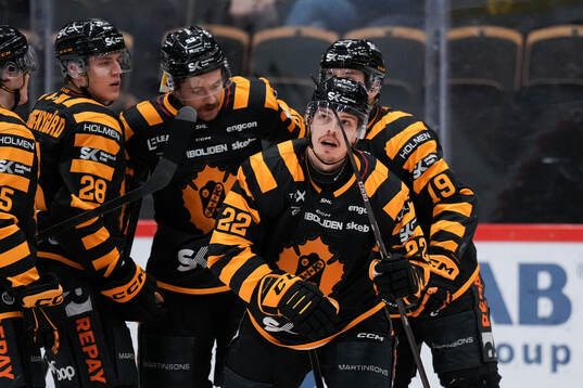 Skellefteås Jonathan Johnson jublar