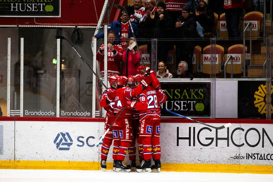Timrå och Oliver Kapanen jublar